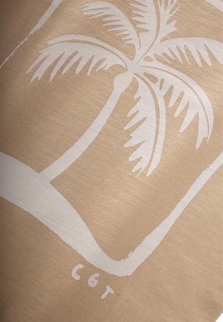 Palmiye Baskılı T-Shırt 2-8 Yaş Kavun