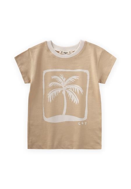 Palmiye Baskılı T-Shırt 2-8 Yaş Kavun