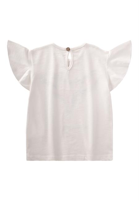 Okyanus Temalı T-Shırt 2-8 Yaş Kırık Beyaz