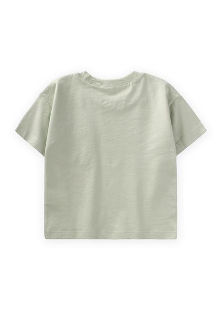 Kedi Nakışlı T-Shırt 1-6 Yaş Su Yeşili