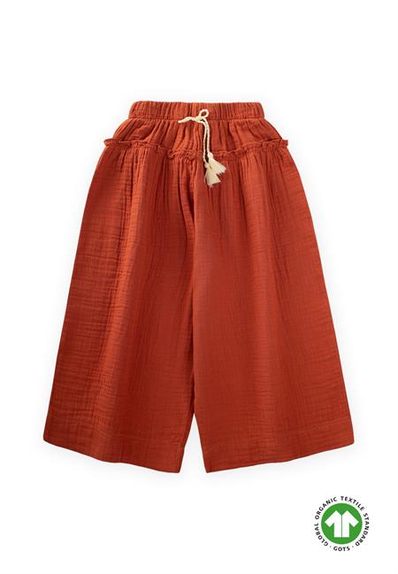 Organik Kız Pantolon 8-12 Yaş Rust
