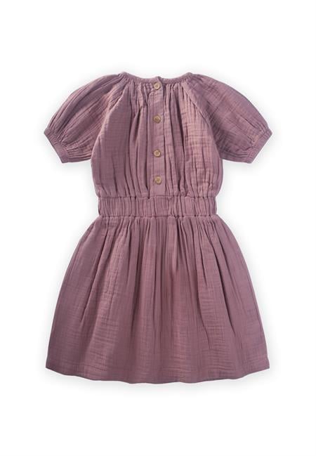 Organik Müslin Rustik Kız Elbise 2-9 Yaş Bakır