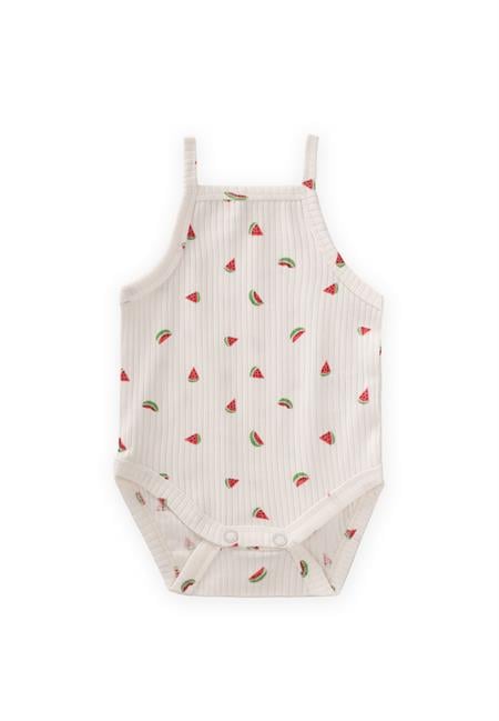 Askılı Zıbın 0-3 Yaş Karpuz Desen