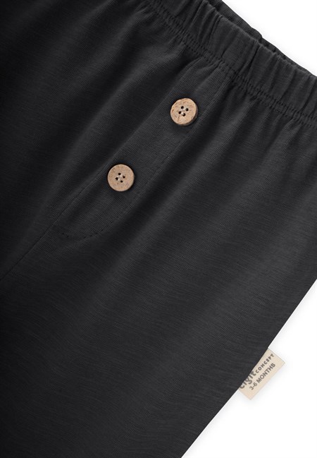 Sahte Patlı Bebe Eşofman 0-3 Yaş SİYAH