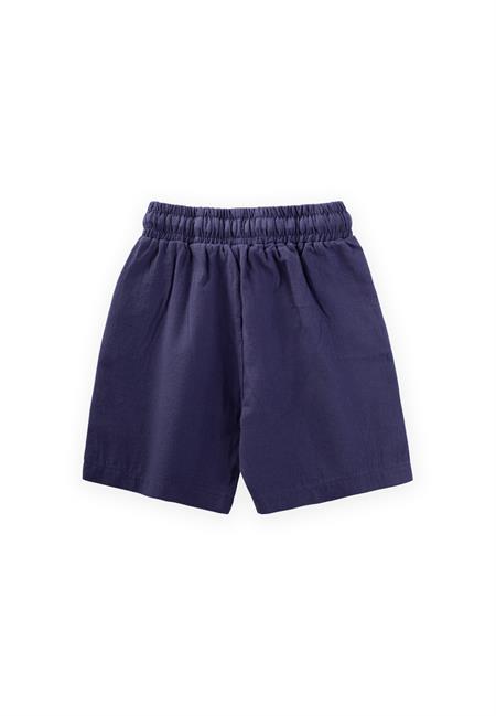 Etiket Detaylı Flanel Kapri 1-7 Yaş Lacivert