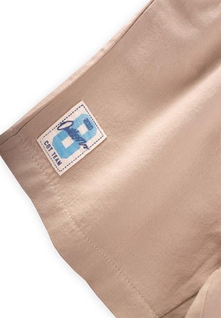 Etiket Detaylı Flanel Kapri 1-7 Yaş Vizon