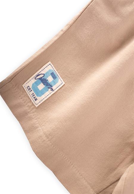 Etiket Detaylı Flanel Kapri 1-7 Yaş BEJ