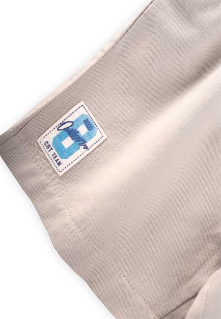 Etiket Detaylı Flanel Kapri 1-7 Yaş Naturel