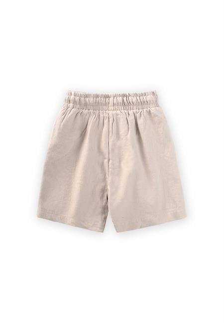 Etiket Detaylı Flanel Kapri 1-7 Yaş Naturel