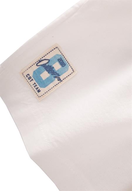 Etiket Detaylı Flanel Kapri 1-7 Yaş KIRIK BEYAZ