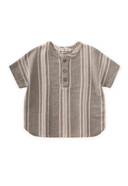 Oversize Yarım Patlı Gömlek 1-7 Yaş Yeşil