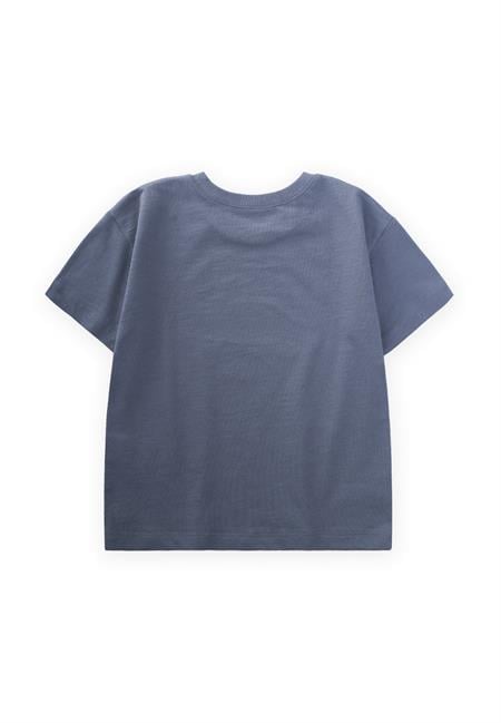 Punto Araba Nakışlı T-Shırt 2-10 Yaş İNDİGO MAVİ