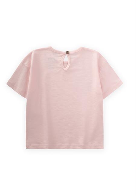 Etnik Baskılı T-Shırt 1-8 Yaş Pudra Pembe