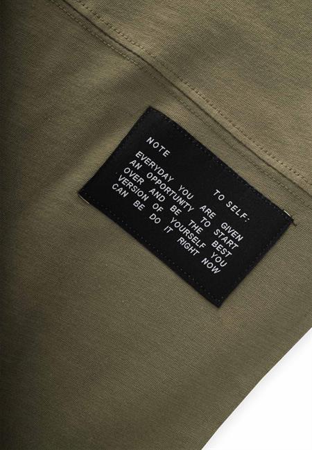 Etiket Detaylı T-Shırt 8-12 Yaş OLİVE