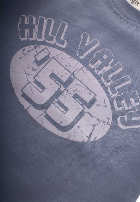 55 Baskılı T-Shırt 2-7 Yaş İndigo Mavi