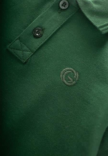 Kabartmalı Polo Yaka T-Shırt 2-10 Yaş Haki Yeşil