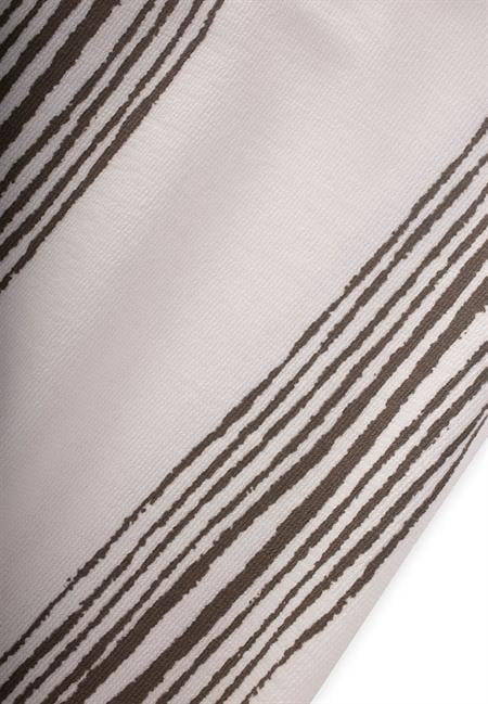 oversize Çizgili T-Shırt Takım 2-9 Yaş Ekru Vizon