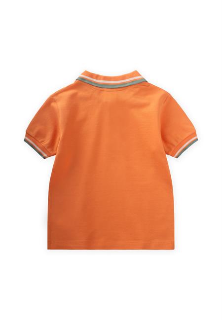 Polo Yaka T-Shırt 2-10 Yaş Turuncu