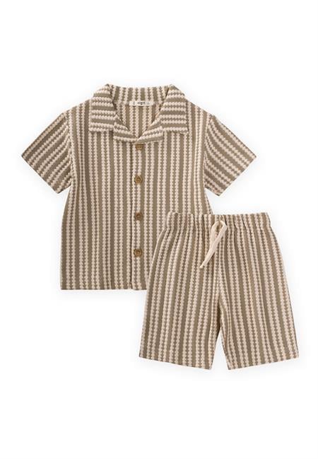 Retro Gömlek Takım 2-8 Yaş S Vizon