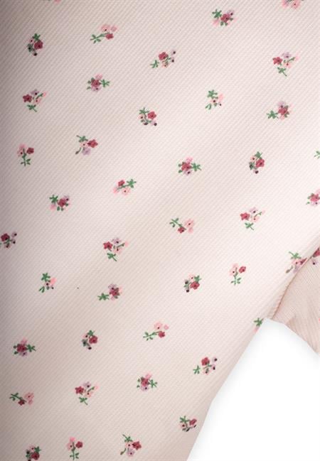 Desenli Şortlu Takım 1-7 Yaş Ekru