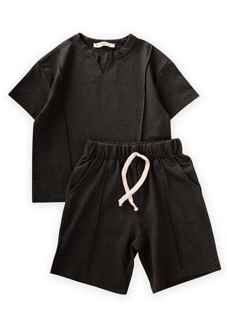 V Yakalı Kapri Takım 2-7 Yaş Antrasit