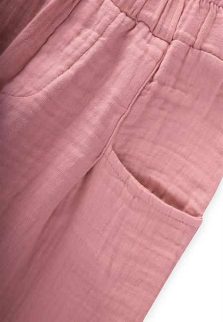 Organik Müslin Pantolon 2-10 Yaş Yavruağzı