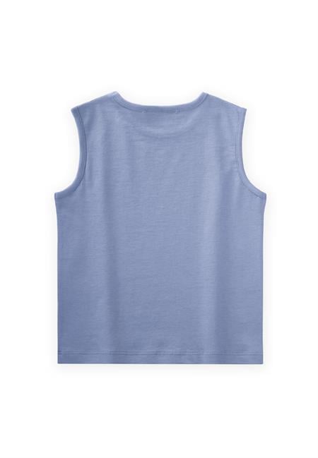 Sıfır Kol T-Shırt 2-7 Yaş Mavi