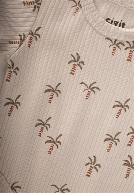 Zıbın 0-3 Yaş Palmiye Desen