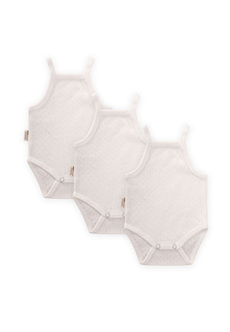 Üçlü Klimalı Zıbın 0-3 Yaş Kırık Beyaz