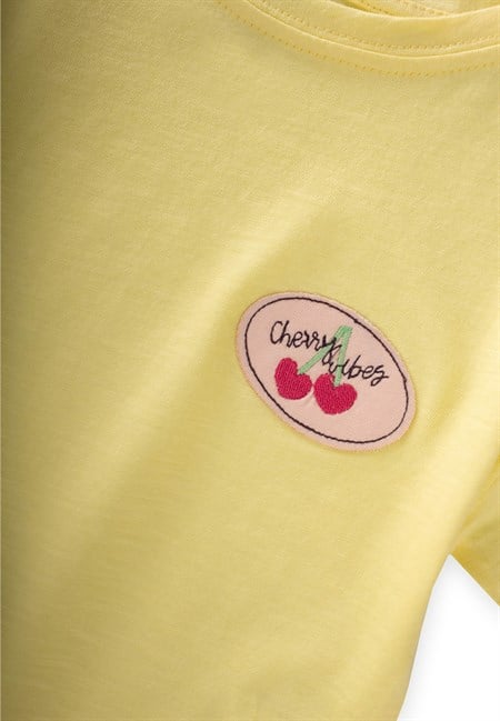 Taylı T-Shirt Takım 1-8 Yaş Sarı