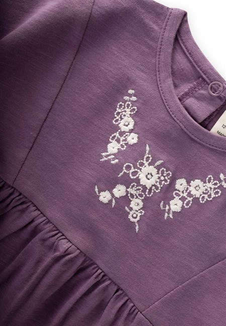 Müslin Şalvarlı Tunik Takım 1-7 Yaş Mor