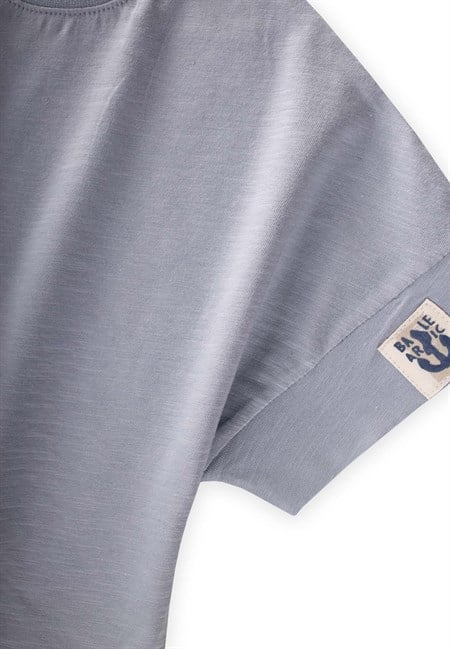 T-Shirt 2-12 Yaş Pastel Mavi