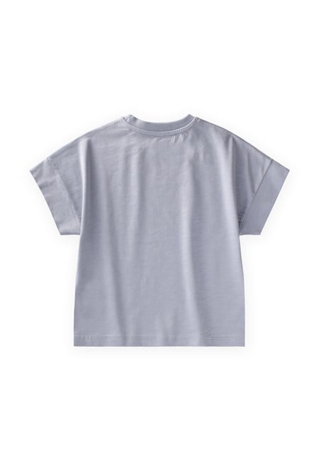 T-Shirt 2-12 Yaş Pastel Mavi