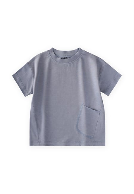 T-Shirt 1-8 Yaş Pastel Mavi