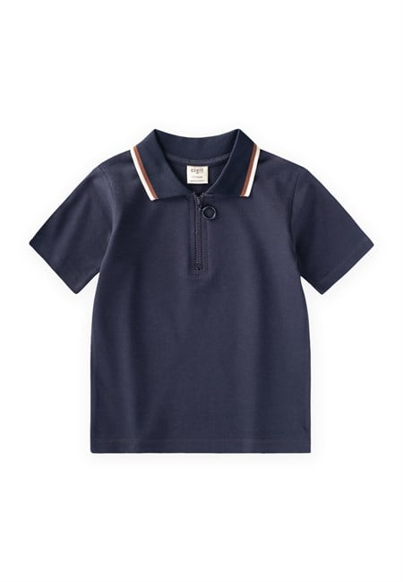 Polo Yaka T-Shirt 2-10 Yaş LACİVERT