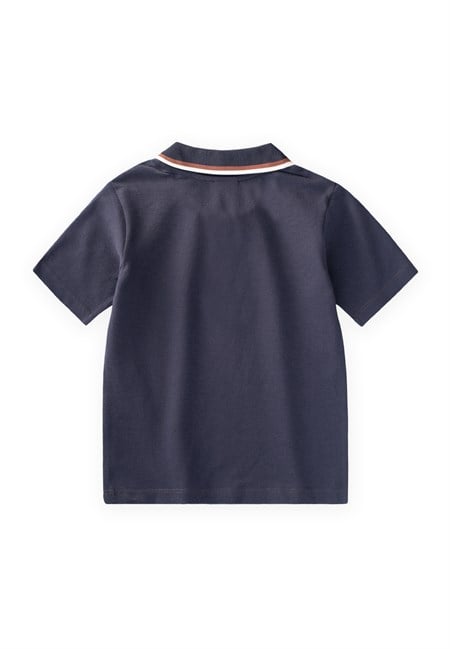 Polo Yaka T-Shirt 2-10 Yaş LACİVERT