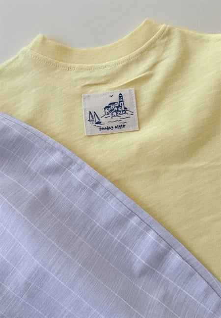 Oversize T-Shirt Takım 2-10 Yaş SARI