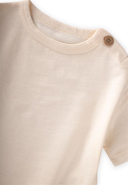 T-Shirt Takım 0-3 Yaş EKRU