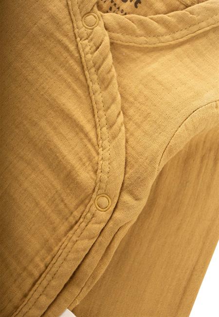 Organik Hastane Çıkışı Bebek Takımı 0-3 Ay Hardal Sarı