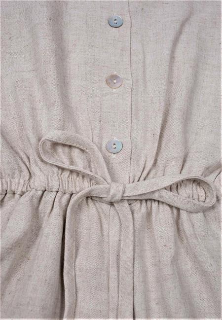 Sarh Keten Kolsuz Tulum 2-6 Naturel