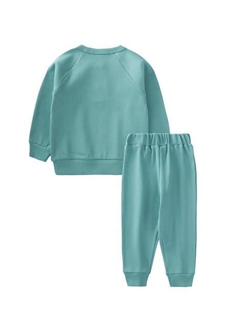 Reglan Kol Patlı Erkek Basıc Takım 1-8 Yaş Turkuaz