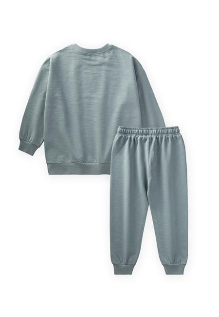 Basıc Sweatshirt Takım 3-8 Yaş Çağla Yeşil