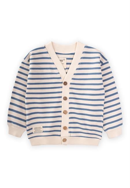 Çizgili Hırka 2-10 Yaş İndigo Mavi