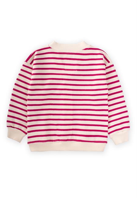 Çizgili Hırka 2-10 Yaş Fuşya