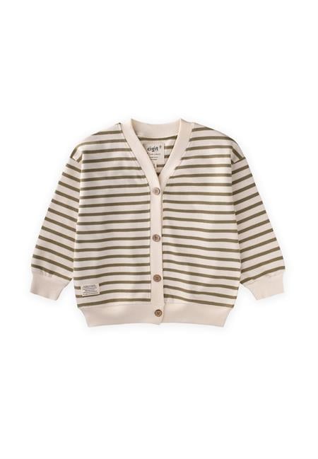 Çizgili Hırka 2-10 Yaş Olive