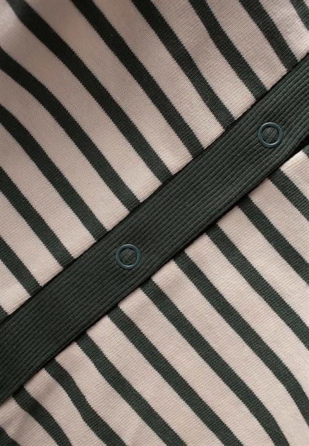 Çizgili Triko Tulum 0-3 Yaş HAKİ YEŞİL