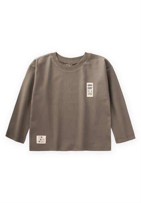 Etiket Detaylı Mevsimlik T-Shırt 2-10 Yaş Bakır