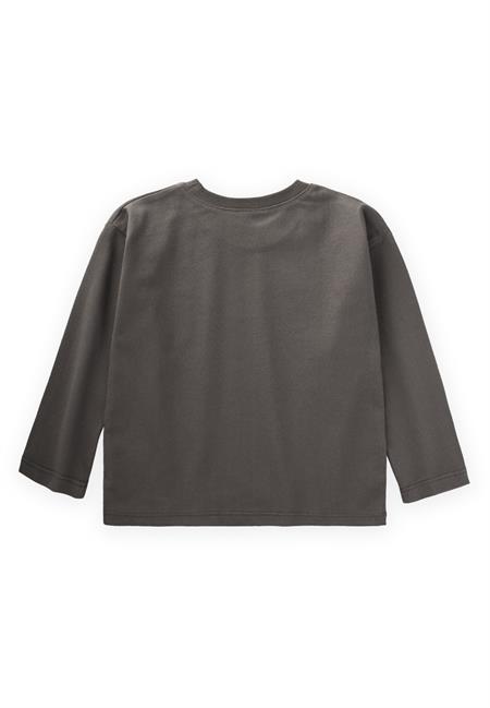 Etiket Detaylı Mevsimlik T-Shırt 2-10 Yaş Haki Yeşil