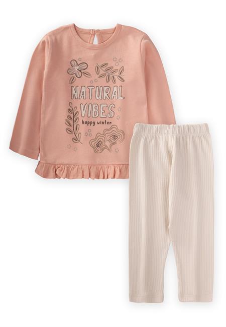 Naturel Vıbes Baskılı Mevsimlik Takım 1-8 Yaş YavruAğzı