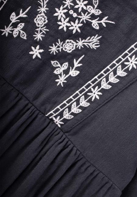 Etnik Nakışlı Mevsimlik Elbise 3-14 Yaş Antasit